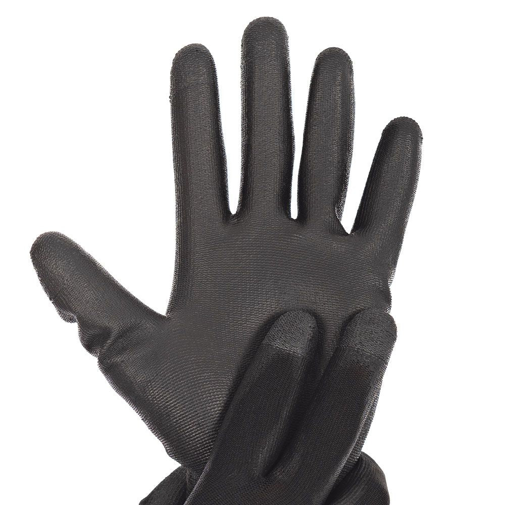 Rukavice z jemného úpletu Black Ace Touch - PU zátěr