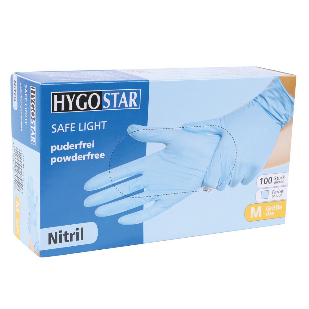 Nitrilové rukavice Safe Light bezpudrové
