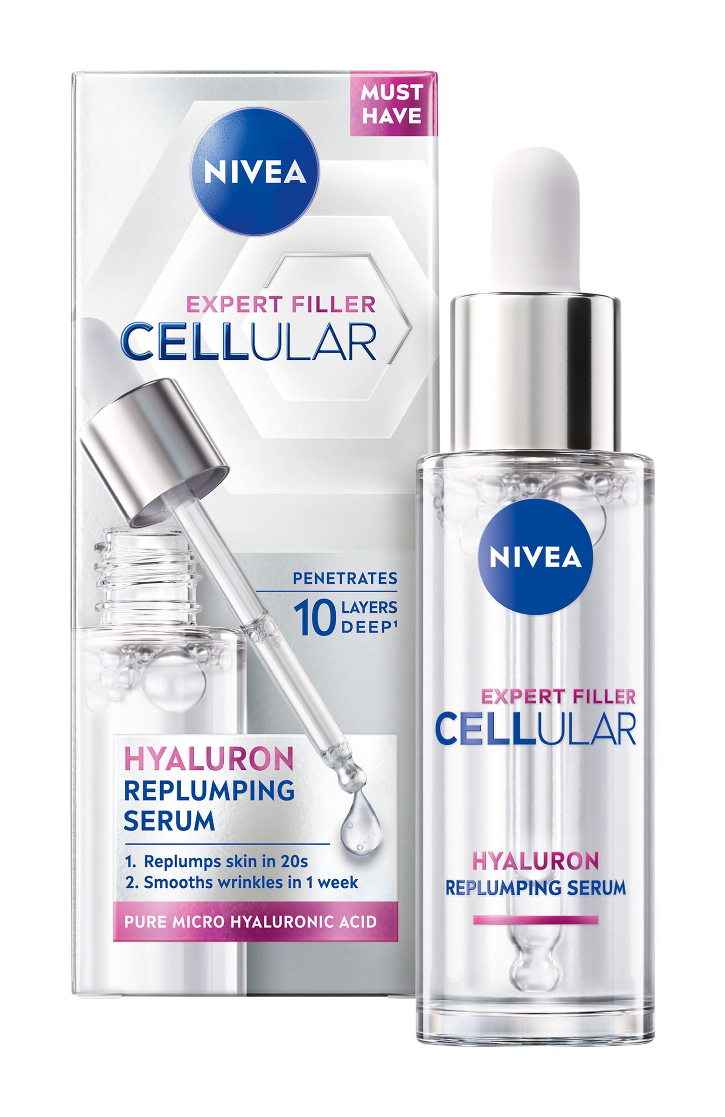 Nivea serum giúp tái tạo làn da Cellular Expert Filler 30ml