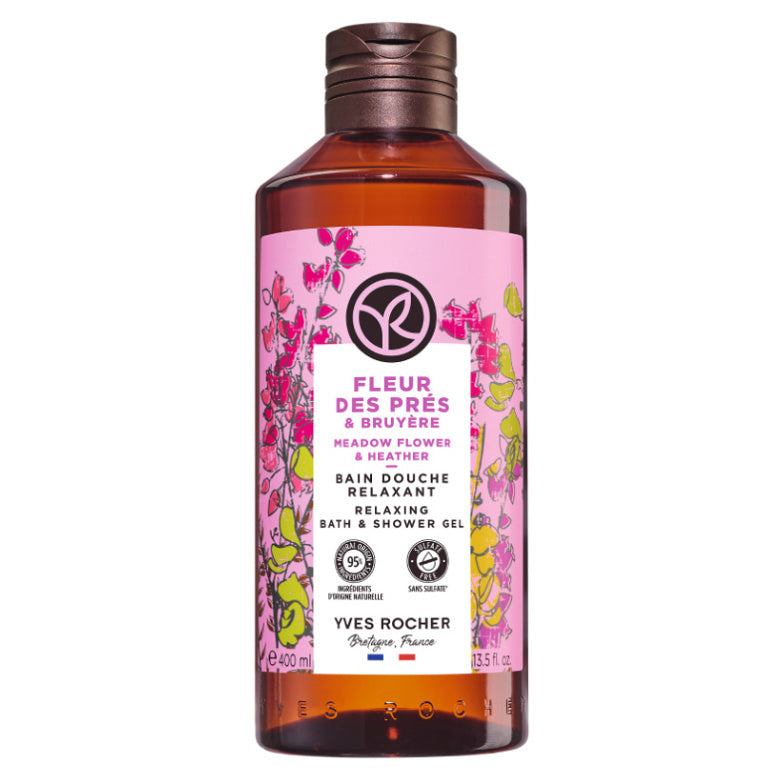 Sữa tắm dạng Gel Yves Rocher Hương hoa đồng cỏ & thạch thảo 400ml