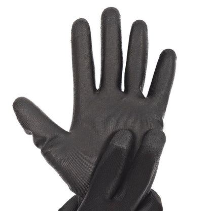 Rukavice z jemného úpletu Black Ace Touch - PU zátěr