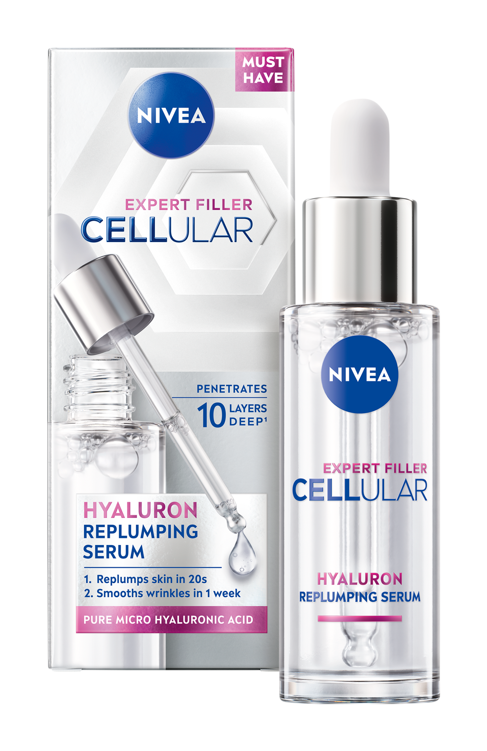 Nivea serum giúp tái tạo làn da Cellular Expert Filler 30ml